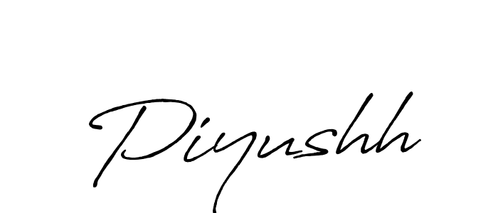 Piyushh stylish signature style. Best Handwritten Sign (Antro_Vectra_Bolder) for my name. Handwritten Signature Collection Ideas for my name Piyushh. Piyushh signature style 7 images and pictures png