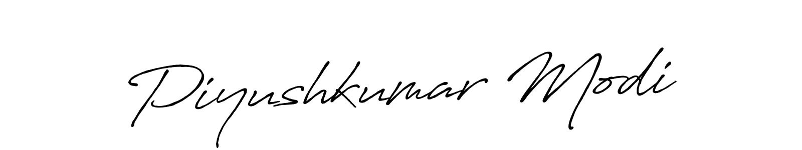 Use a signature maker to create a handwritten signature online. With this signature software, you can design (Antro_Vectra_Bolder) your own signature for name Piyushkumar Modi. Piyushkumar Modi signature style 7 images and pictures png