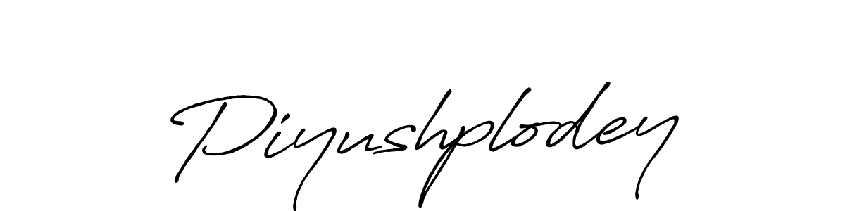How to make Piyushplodey signature? Antro_Vectra_Bolder is a professional autograph style. Create handwritten signature for Piyushplodey name. Piyushplodey signature style 7 images and pictures png