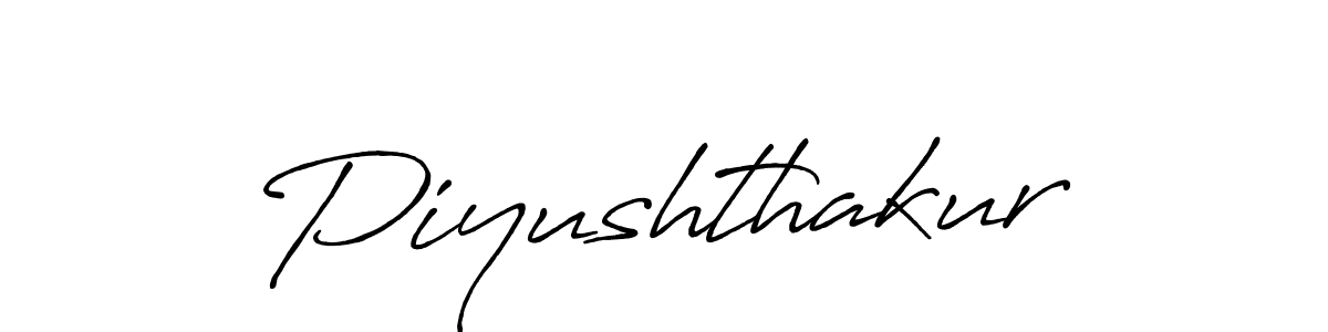 Create a beautiful signature design for name Piyushthakur. With this signature (Antro_Vectra_Bolder) fonts, you can make a handwritten signature for free. Piyushthakur signature style 7 images and pictures png