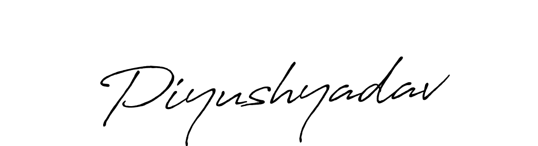 You should practise on your own different ways (Antro_Vectra_Bolder) to write your name (Piyushyadav) in signature. don't let someone else do it for you. Piyushyadav signature style 7 images and pictures png