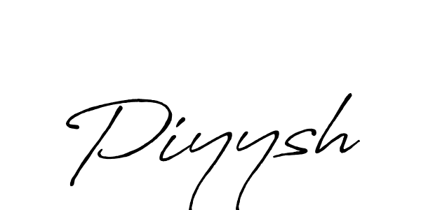 Make a beautiful signature design for name Piyysh. With this signature (Antro_Vectra_Bolder) style, you can create a handwritten signature for free. Piyysh signature style 7 images and pictures png