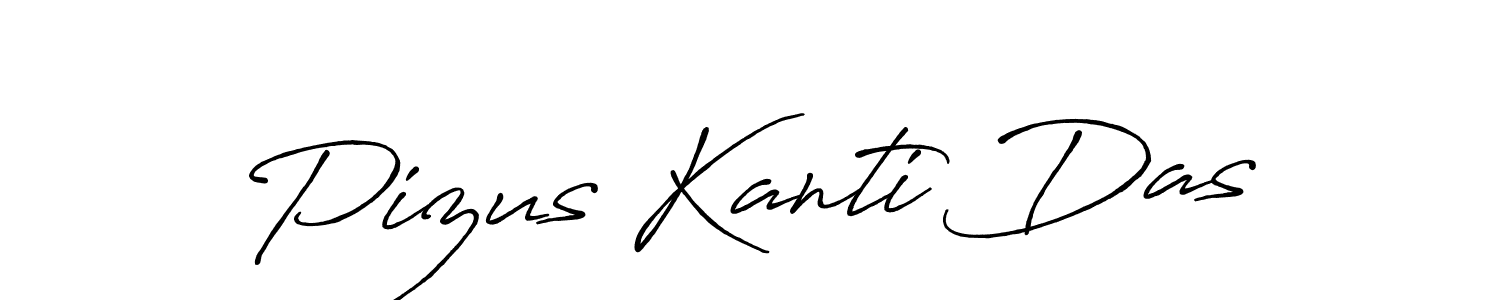 Use a signature maker to create a handwritten signature online. With this signature software, you can design (Antro_Vectra_Bolder) your own signature for name Pizus Kanti Das. Pizus Kanti Das signature style 7 images and pictures png