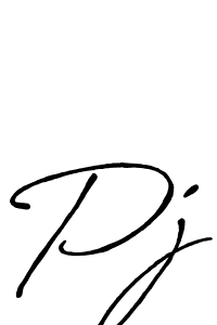 The best way (Antro_Vectra_Bolder) to make a short signature is to pick only two or three words in your name. The name Pj include a total of six letters. For converting this name. Pj signature style 7 images and pictures png