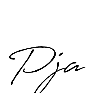 Make a beautiful signature design for name Pja. With this signature (Antro_Vectra_Bolder) style, you can create a handwritten signature for free. Pja signature style 7 images and pictures png