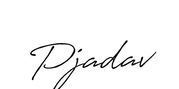 Also we have Pjadav name is the best signature style. Create professional handwritten signature collection using Antro_Vectra_Bolder autograph style. Pjadav signature style 7 images and pictures png