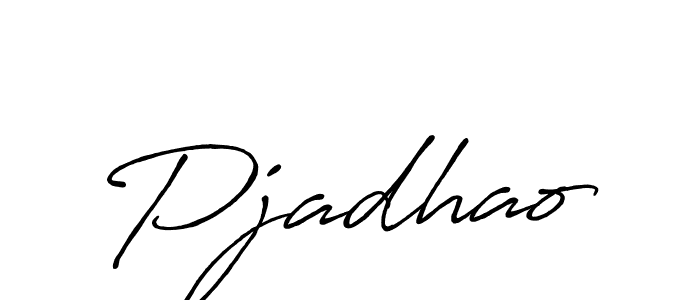 Make a beautiful signature design for name Pjadhao. With this signature (Antro_Vectra_Bolder) style, you can create a handwritten signature for free. Pjadhao signature style 7 images and pictures png