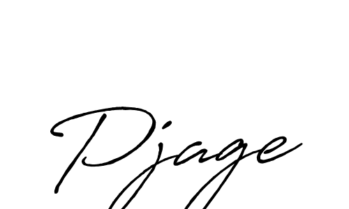 The best way (Antro_Vectra_Bolder) to make a short signature is to pick only two or three words in your name. The name Pjage include a total of six letters. For converting this name. Pjage signature style 7 images and pictures png