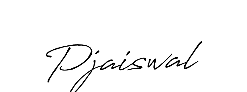 Create a beautiful signature design for name Pjaiswal. With this signature (Antro_Vectra_Bolder) fonts, you can make a handwritten signature for free. Pjaiswal signature style 7 images and pictures png