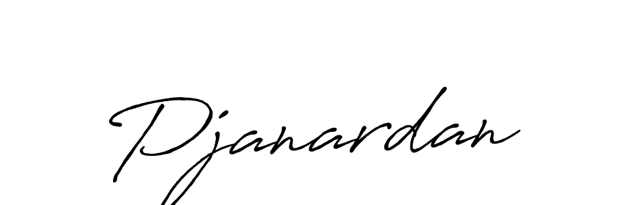 Create a beautiful signature design for name Pjanardan. With this signature (Antro_Vectra_Bolder) fonts, you can make a handwritten signature for free. Pjanardan signature style 7 images and pictures png