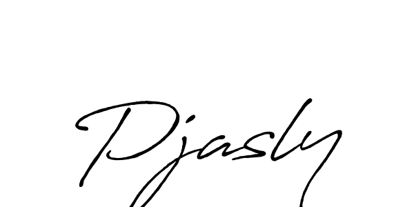 Use a signature maker to create a handwritten signature online. With this signature software, you can design (Antro_Vectra_Bolder) your own signature for name Pjasly. Pjasly signature style 7 images and pictures png