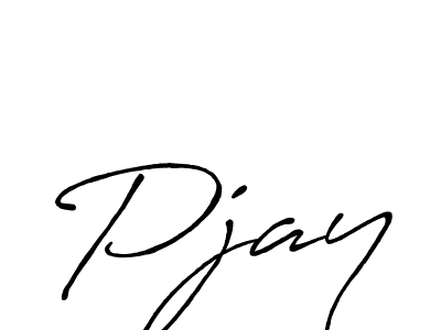 if you are searching for the best signature style for your name Pjay. so please give up your signature search. here we have designed multiple signature styles  using Antro_Vectra_Bolder. Pjay signature style 7 images and pictures png