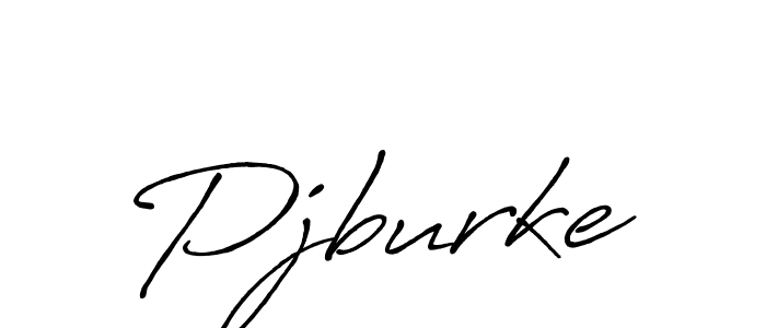 Pjburke stylish signature style. Best Handwritten Sign (Antro_Vectra_Bolder) for my name. Handwritten Signature Collection Ideas for my name Pjburke. Pjburke signature style 7 images and pictures png