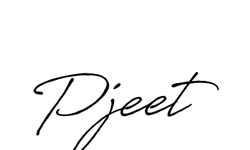 Pjeet stylish signature style. Best Handwritten Sign (Antro_Vectra_Bolder) for my name. Handwritten Signature Collection Ideas for my name Pjeet. Pjeet signature style 7 images and pictures png