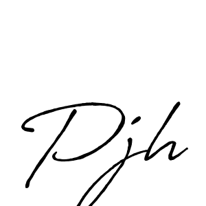 The best way (Antro_Vectra_Bolder) to make a short signature is to pick only two or three words in your name. The name Pjh include a total of six letters. For converting this name. Pjh signature style 7 images and pictures png