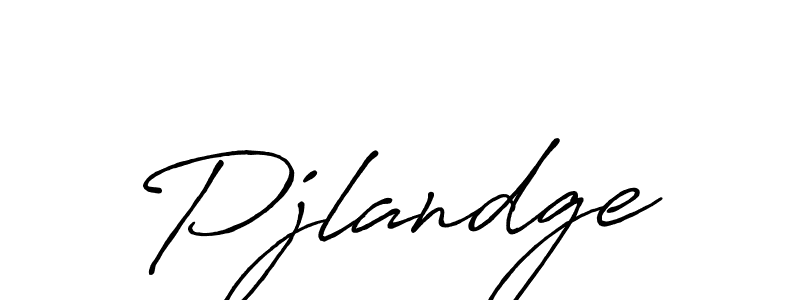 Design your own signature with our free online signature maker. With this signature software, you can create a handwritten (Antro_Vectra_Bolder) signature for name Pjlandge. Pjlandge signature style 7 images and pictures png