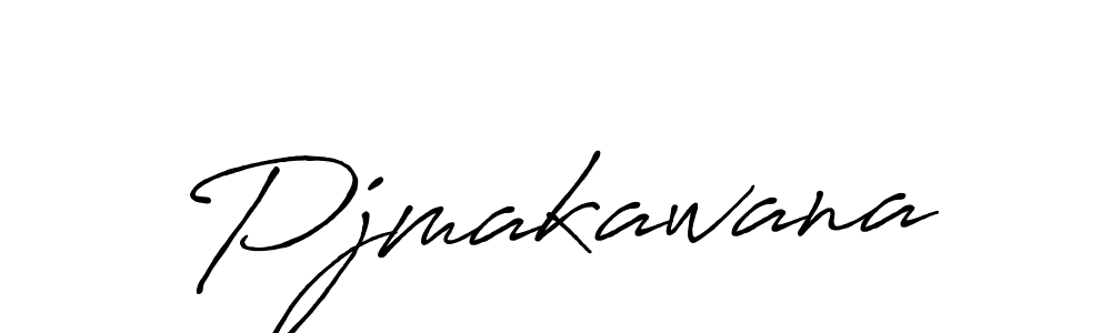 if you are searching for the best signature style for your name Pjmakawana. so please give up your signature search. here we have designed multiple signature styles  using Antro_Vectra_Bolder. Pjmakawana signature style 7 images and pictures png