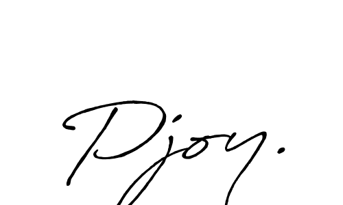 How to make Pjoy. signature? Antro_Vectra_Bolder is a professional autograph style. Create handwritten signature for Pjoy. name. Pjoy. signature style 7 images and pictures png