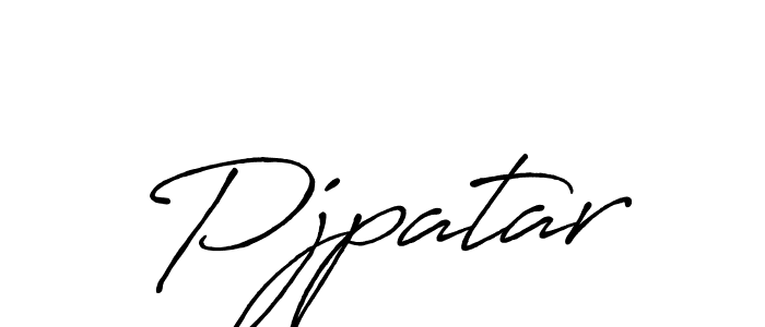 Pjpatar stylish signature style. Best Handwritten Sign (Antro_Vectra_Bolder) for my name. Handwritten Signature Collection Ideas for my name Pjpatar. Pjpatar signature style 7 images and pictures png