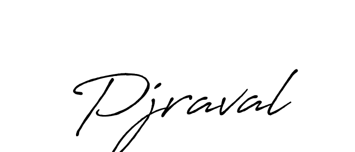 Use a signature maker to create a handwritten signature online. With this signature software, you can design (Antro_Vectra_Bolder) your own signature for name Pjraval. Pjraval signature style 7 images and pictures png