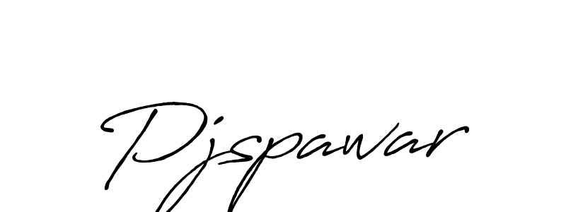 Design your own signature with our free online signature maker. With this signature software, you can create a handwritten (Antro_Vectra_Bolder) signature for name Pjspawar. Pjspawar signature style 7 images and pictures png