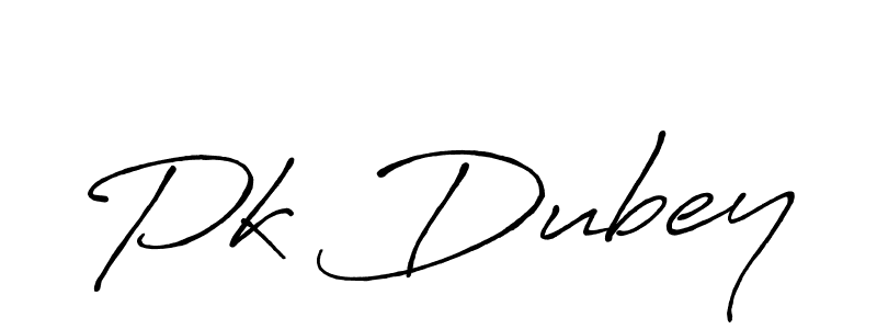It looks lik you need a new signature style for name Pk Dubey. Design unique handwritten (Antro_Vectra_Bolder) signature with our free signature maker in just a few clicks. Pk Dubey signature style 7 images and pictures png