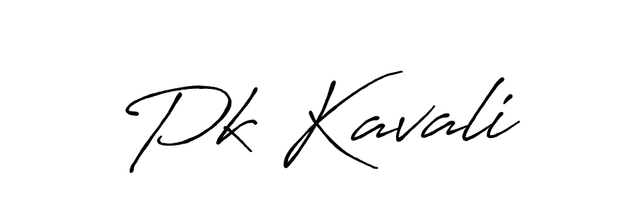 Design your own signature with our free online signature maker. With this signature software, you can create a handwritten (Antro_Vectra_Bolder) signature for name Pk Kavali. Pk Kavali signature style 7 images and pictures png