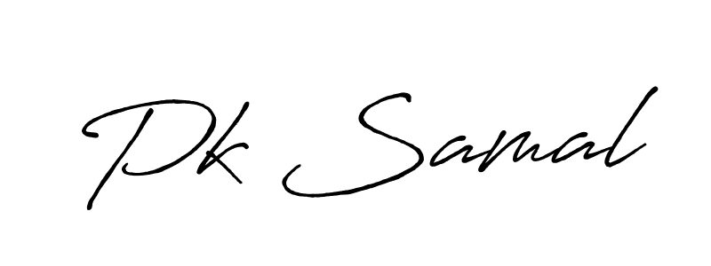 Pk Samal stylish signature style. Best Handwritten Sign (Antro_Vectra_Bolder) for my name. Handwritten Signature Collection Ideas for my name Pk Samal. Pk Samal signature style 7 images and pictures png