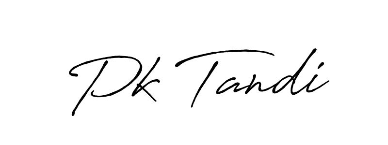 Design your own signature with our free online signature maker. With this signature software, you can create a handwritten (Antro_Vectra_Bolder) signature for name Pk Tandi. Pk Tandi signature style 7 images and pictures png