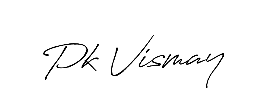 The best way (Antro_Vectra_Bolder) to make a short signature is to pick only two or three words in your name. The name Pk Vismay include a total of six letters. For converting this name. Pk Vismay signature style 7 images and pictures png