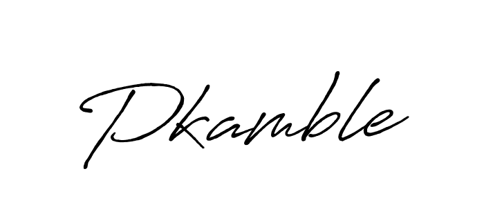 Make a beautiful signature design for name Pkamble. With this signature (Antro_Vectra_Bolder) style, you can create a handwritten signature for free. Pkamble signature style 7 images and pictures png