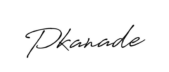 Make a beautiful signature design for name Pkanade. With this signature (Antro_Vectra_Bolder) style, you can create a handwritten signature for free. Pkanade signature style 7 images and pictures png