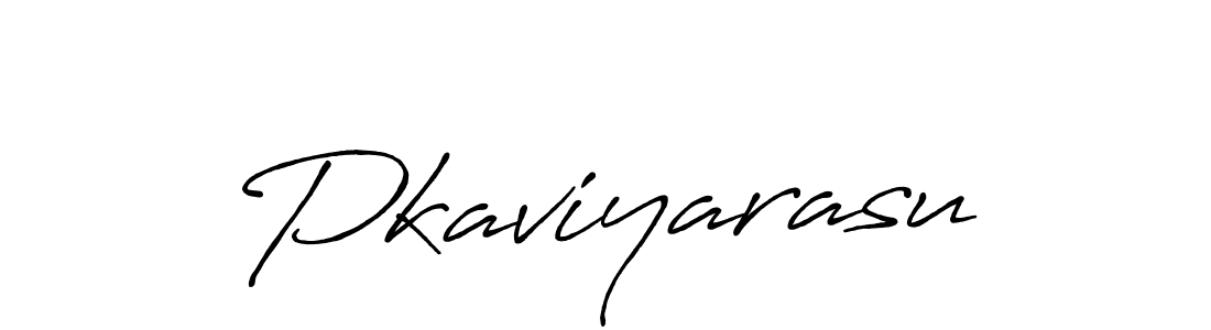 How to make Pkaviyarasu name signature. Use Antro_Vectra_Bolder style for creating short signs online. This is the latest handwritten sign. Pkaviyarasu signature style 7 images and pictures png