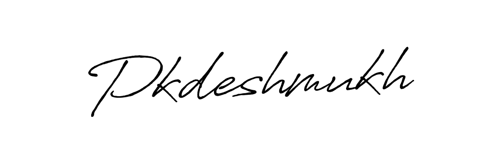 Make a beautiful signature design for name Pkdeshmukh. With this signature (Antro_Vectra_Bolder) style, you can create a handwritten signature for free. Pkdeshmukh signature style 7 images and pictures png
