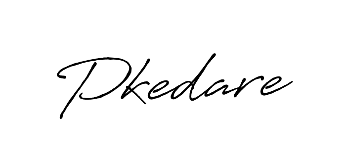 Create a beautiful signature design for name Pkedare. With this signature (Antro_Vectra_Bolder) fonts, you can make a handwritten signature for free. Pkedare signature style 7 images and pictures png