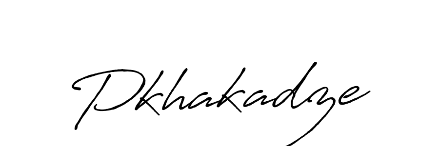 Create a beautiful signature design for name Pkhakadze. With this signature (Antro_Vectra_Bolder) fonts, you can make a handwritten signature for free. Pkhakadze signature style 7 images and pictures png