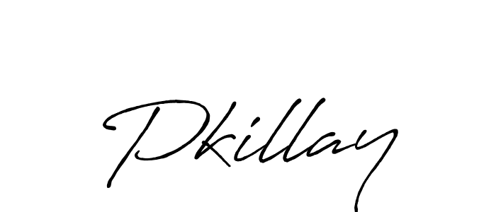 Make a beautiful signature design for name Pkillay. With this signature (Antro_Vectra_Bolder) style, you can create a handwritten signature for free. Pkillay signature style 7 images and pictures png
