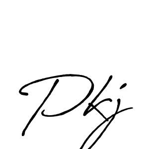 How to make Pkj name signature. Use Antro_Vectra_Bolder style for creating short signs online. This is the latest handwritten sign. Pkj signature style 7 images and pictures png
