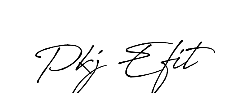 Pkj Efit stylish signature style. Best Handwritten Sign (Antro_Vectra_Bolder) for my name. Handwritten Signature Collection Ideas for my name Pkj Efit. Pkj Efit signature style 7 images and pictures png