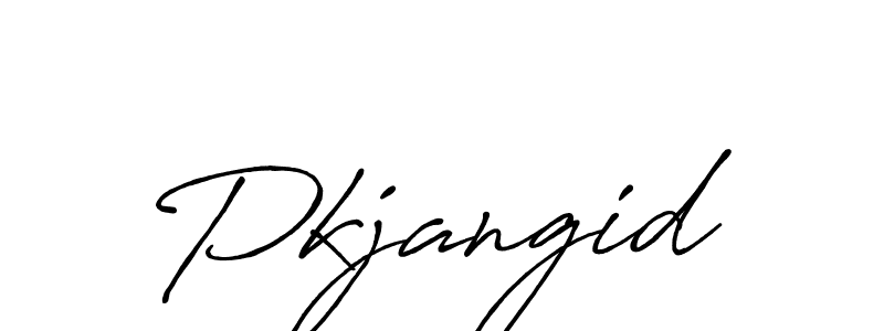 How to make Pkjangid signature? Antro_Vectra_Bolder is a professional autograph style. Create handwritten signature for Pkjangid name. Pkjangid signature style 7 images and pictures png