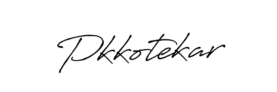 Design your own signature with our free online signature maker. With this signature software, you can create a handwritten (Antro_Vectra_Bolder) signature for name Pkkotekar. Pkkotekar signature style 7 images and pictures png