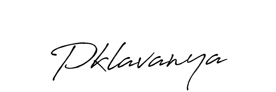 Design your own signature with our free online signature maker. With this signature software, you can create a handwritten (Antro_Vectra_Bolder) signature for name Pklavanya. Pklavanya signature style 7 images and pictures png