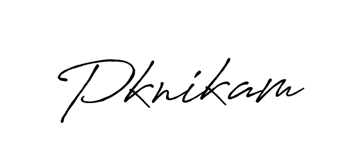 The best way (Antro_Vectra_Bolder) to make a short signature is to pick only two or three words in your name. The name Pknikam include a total of six letters. For converting this name. Pknikam signature style 7 images and pictures png