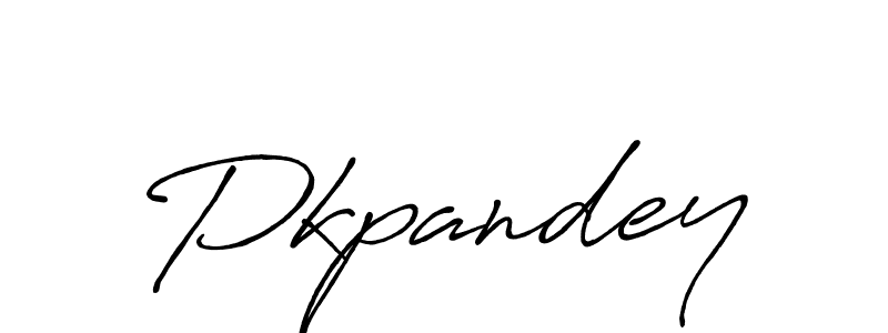 Make a beautiful signature design for name Pkpandey. With this signature (Antro_Vectra_Bolder) style, you can create a handwritten signature for free. Pkpandey signature style 7 images and pictures png