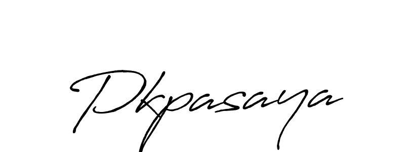 Pkpasaya stylish signature style. Best Handwritten Sign (Antro_Vectra_Bolder) for my name. Handwritten Signature Collection Ideas for my name Pkpasaya. Pkpasaya signature style 7 images and pictures png