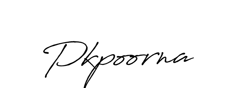 Similarly Antro_Vectra_Bolder is the best handwritten signature design. Signature creator online .You can use it as an online autograph creator for name Pkpoorna. Pkpoorna signature style 7 images and pictures png