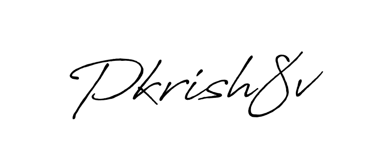Make a beautiful signature design for name Pkrish8v. Use this online signature maker to create a handwritten signature for free. Pkrish8v signature style 7 images and pictures png