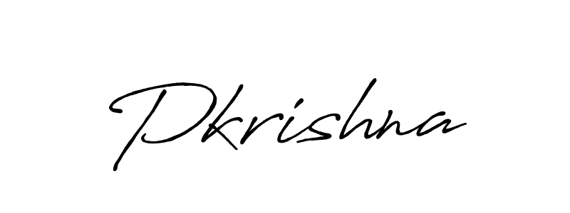 Make a beautiful signature design for name Pkrishna. With this signature (Antro_Vectra_Bolder) style, you can create a handwritten signature for free. Pkrishna signature style 7 images and pictures png