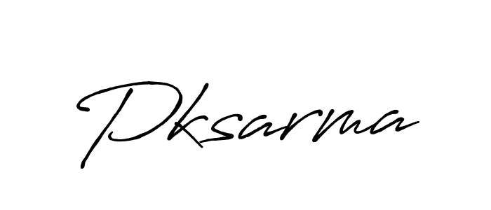 Design your own signature with our free online signature maker. With this signature software, you can create a handwritten (Antro_Vectra_Bolder) signature for name Pksarma. Pksarma signature style 7 images and pictures png