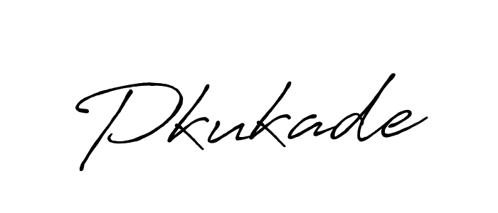 How to make Pkukade name signature. Use Antro_Vectra_Bolder style for creating short signs online. This is the latest handwritten sign. Pkukade signature style 7 images and pictures png